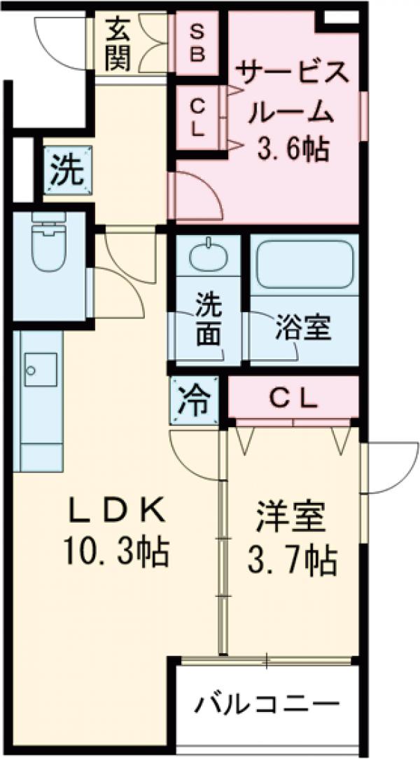 ルミークアン桜新町の間取り