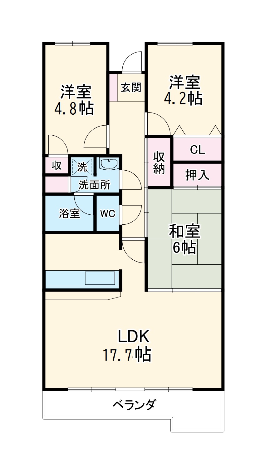 ユートピア小豆坂壱番館の間取り