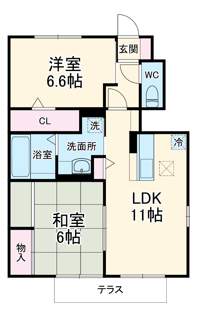 SECOND ライムの間取り