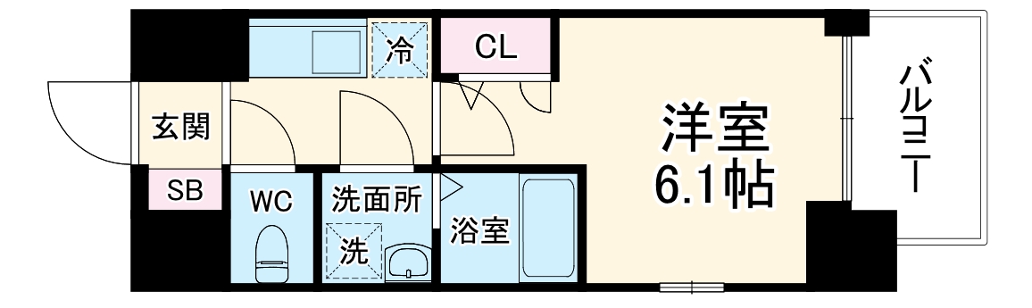 エスリード新大阪ザ・プレミアEASTの間取り