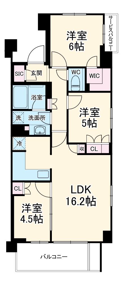 プレディアコート鷺沼の間取り