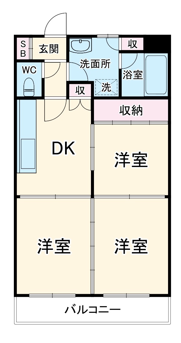 グローリーパレスAの間取り