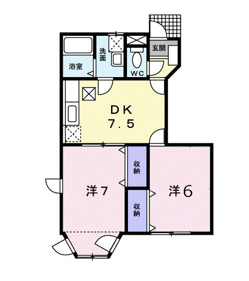 ラフィネ・Aの間取り