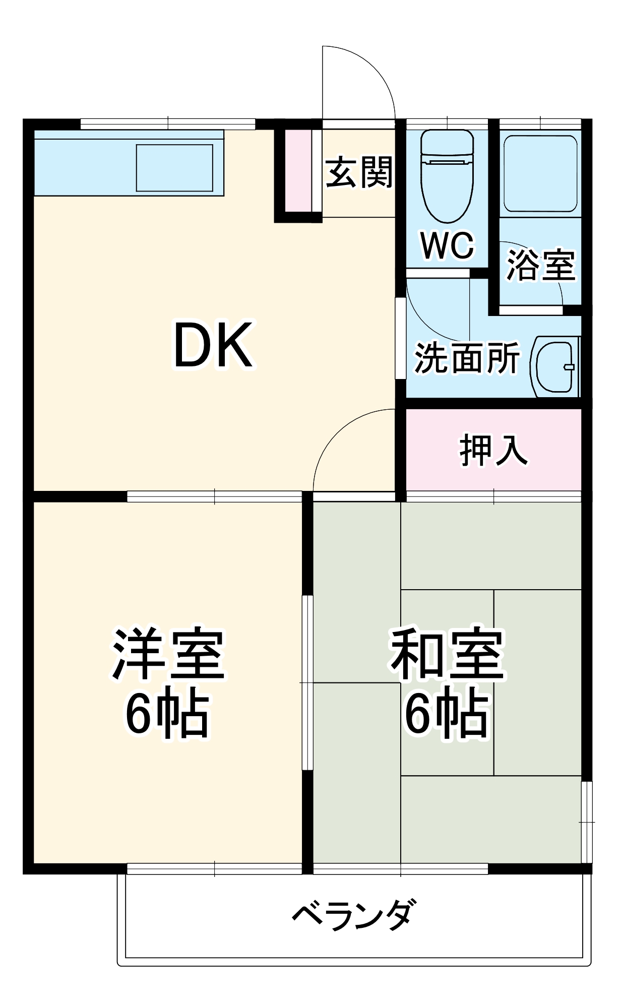 本熊荘の間取り