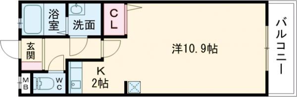 ウイングアベニュー空港東の間取り