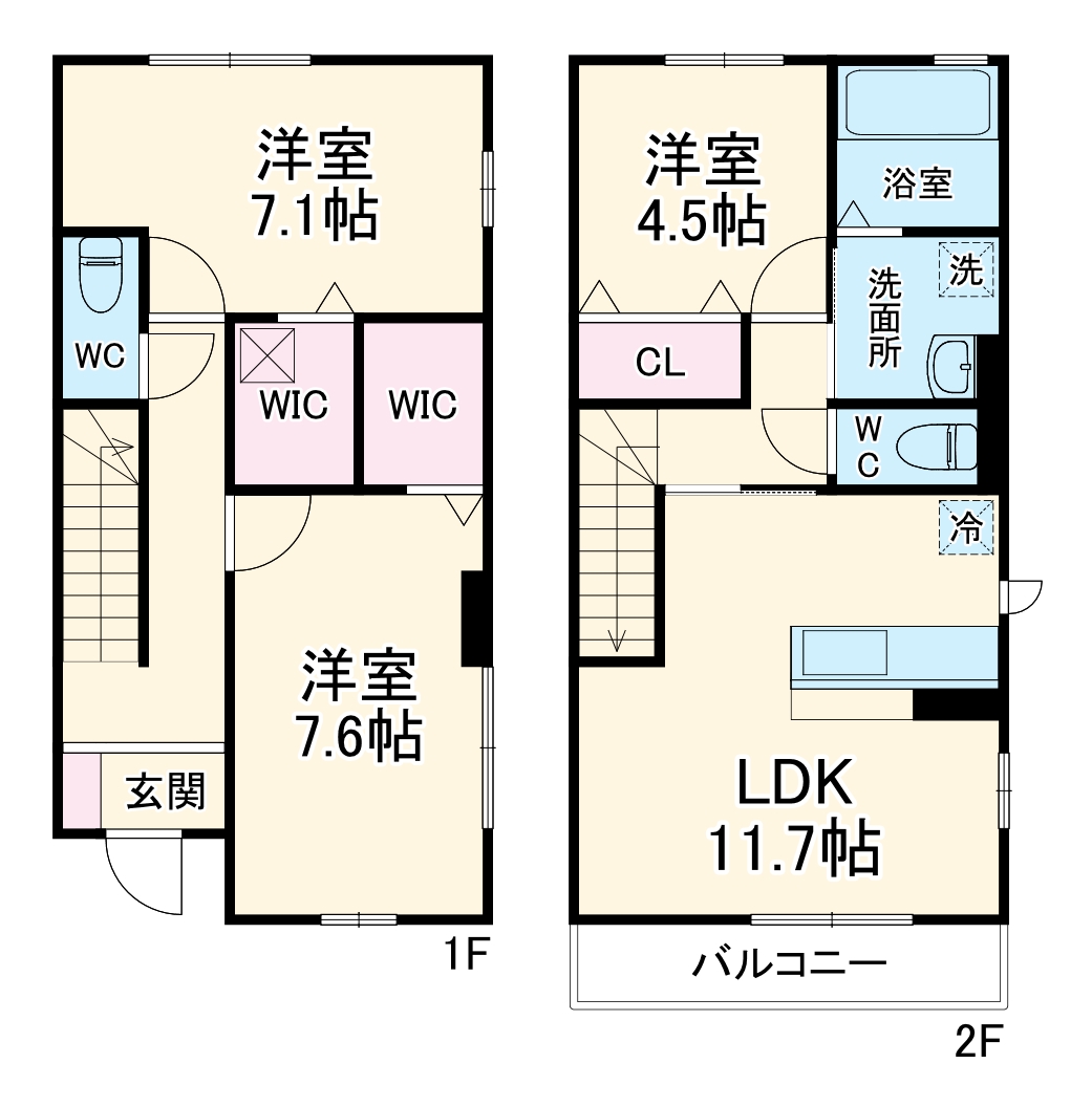エルデガーデンⅡ号館の間取り
