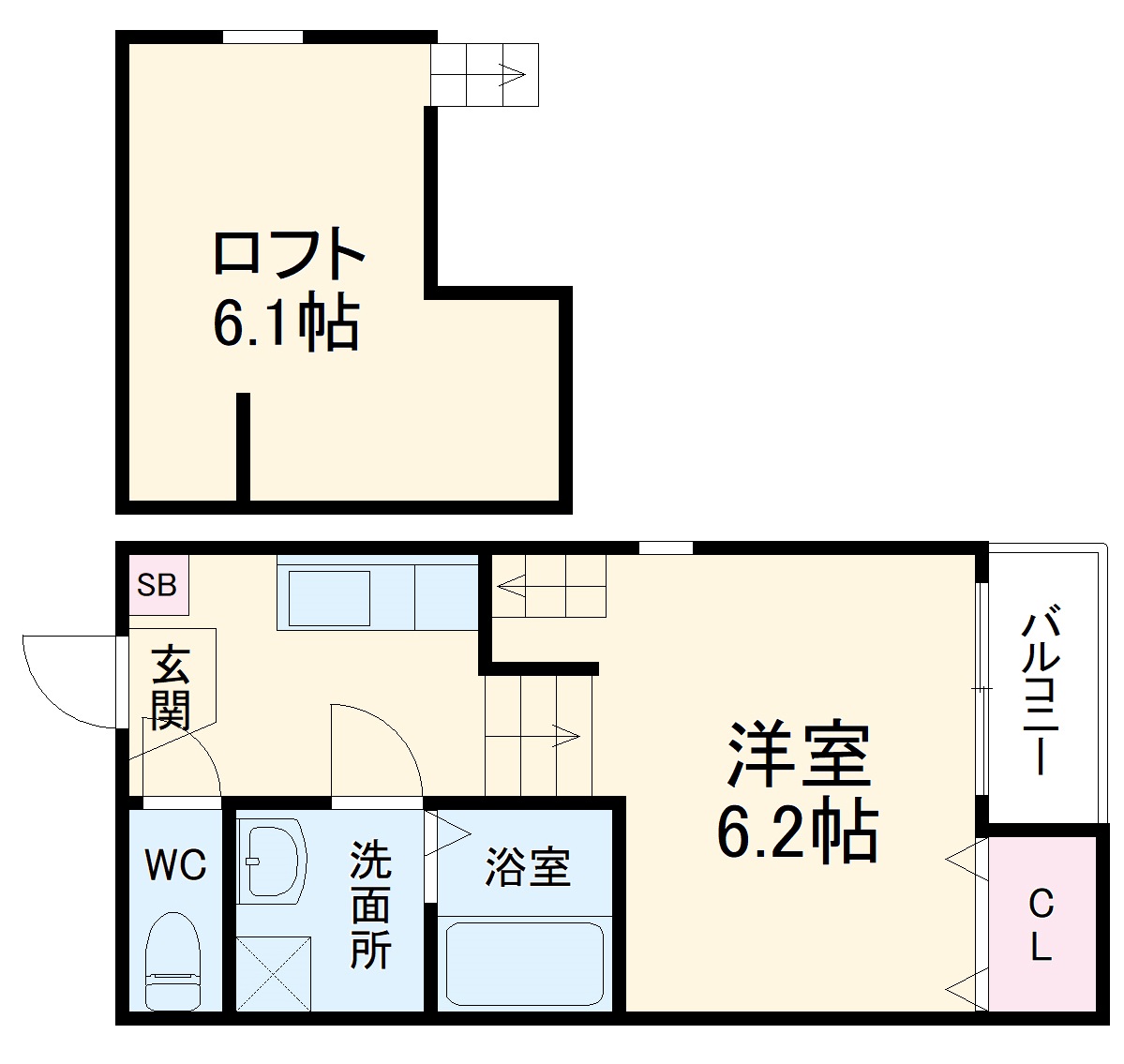メルヴェーユ蛍池の間取り