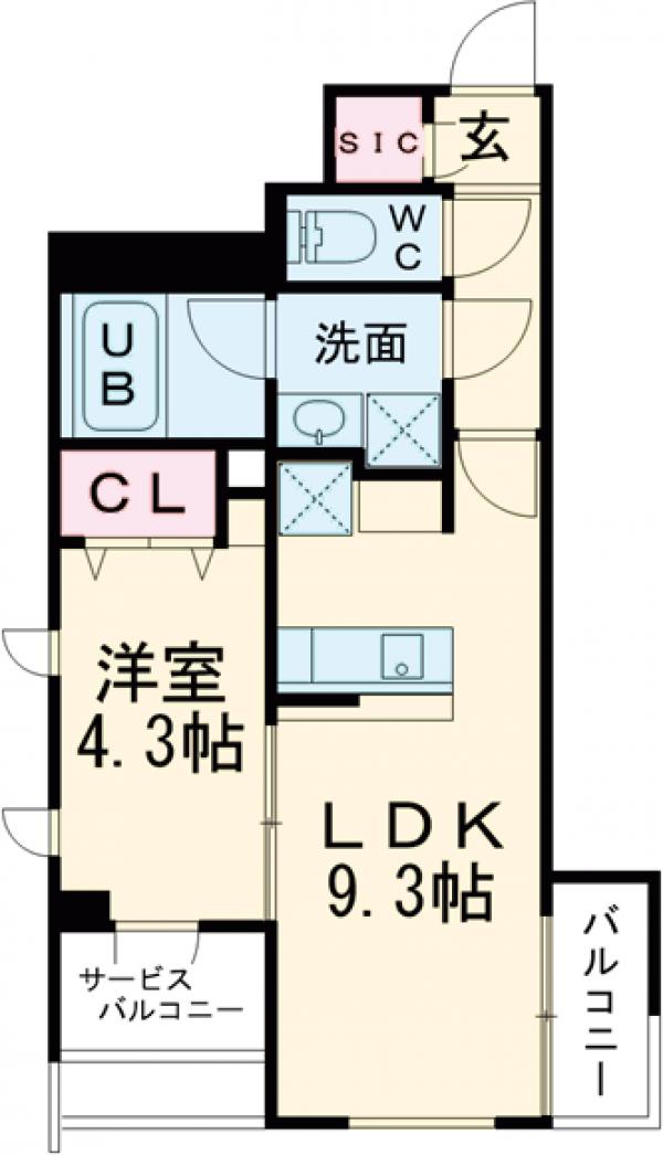コンポジット渋谷初台の間取り