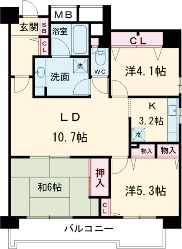 コーボック新小金井の間取り