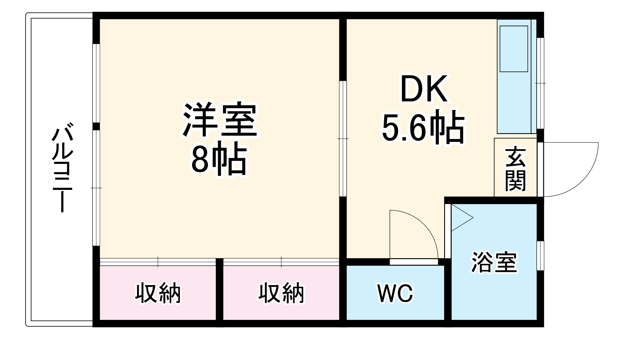 ニューコーポ松葉の間取り