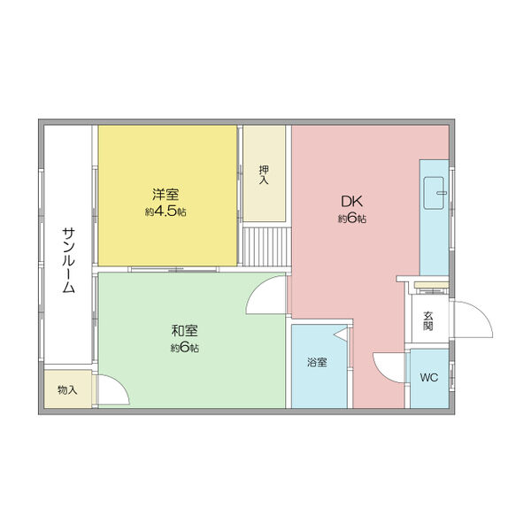 マンション幸の間取り