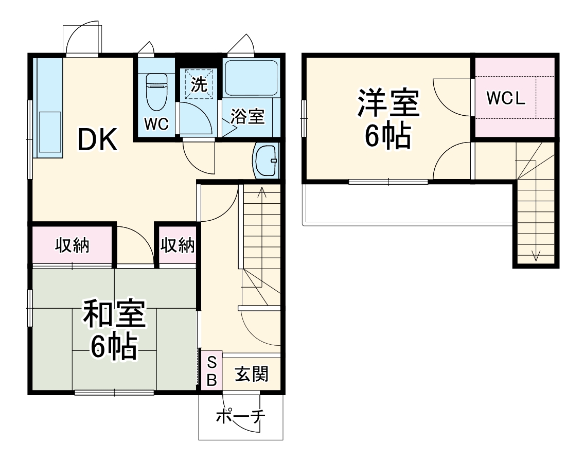サザンライツⅡの間取り