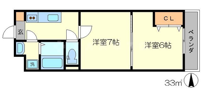 アンクル丹波口の間取り
