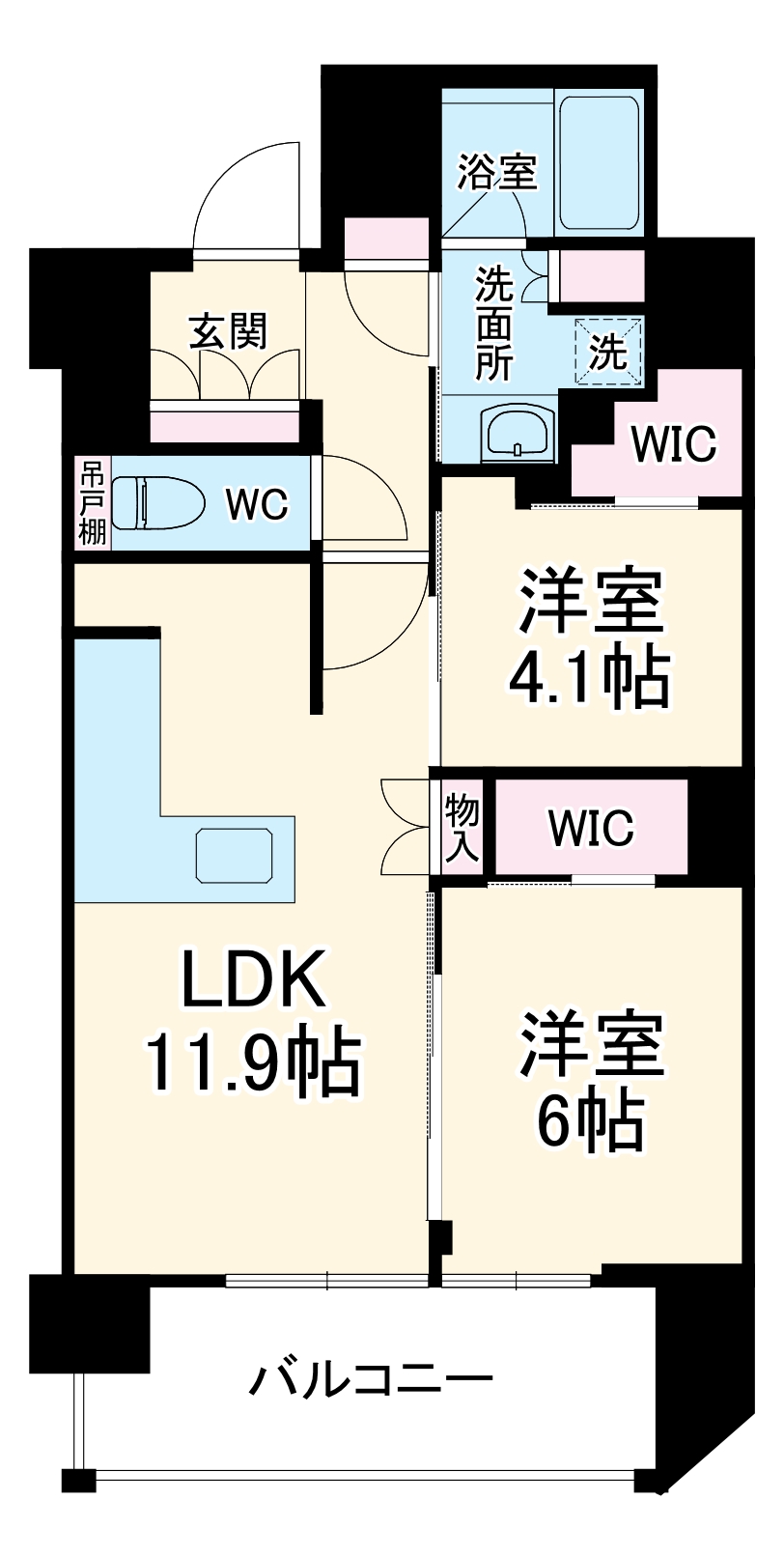 ソルティア東梅田の間取り