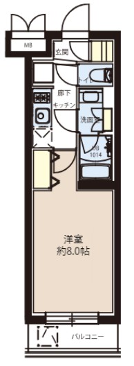 レクシード目白・105号室の間取り