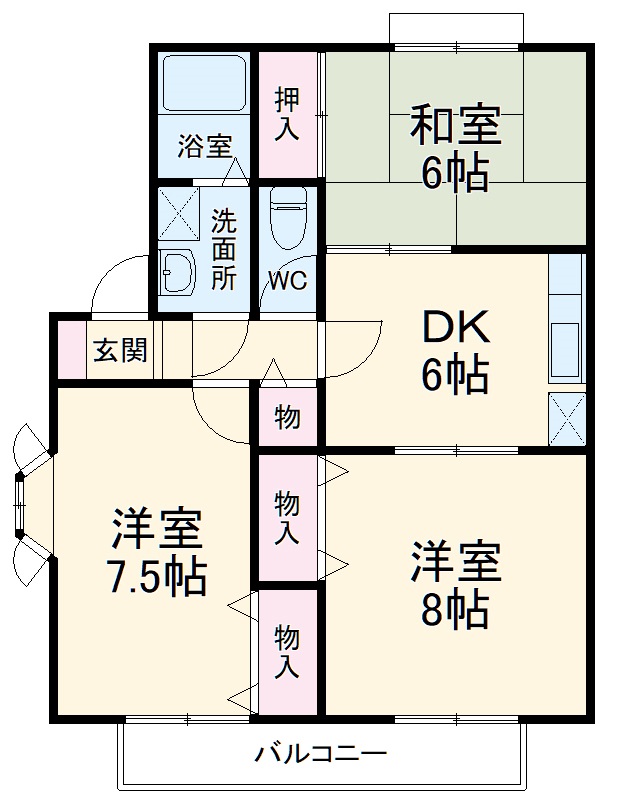 ドミール神田 参番館の間取り
