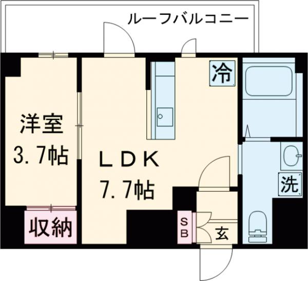 アルカンシエル新宿大京町の間取り
