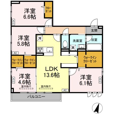 レジデンス湘南Ⅱの間取り