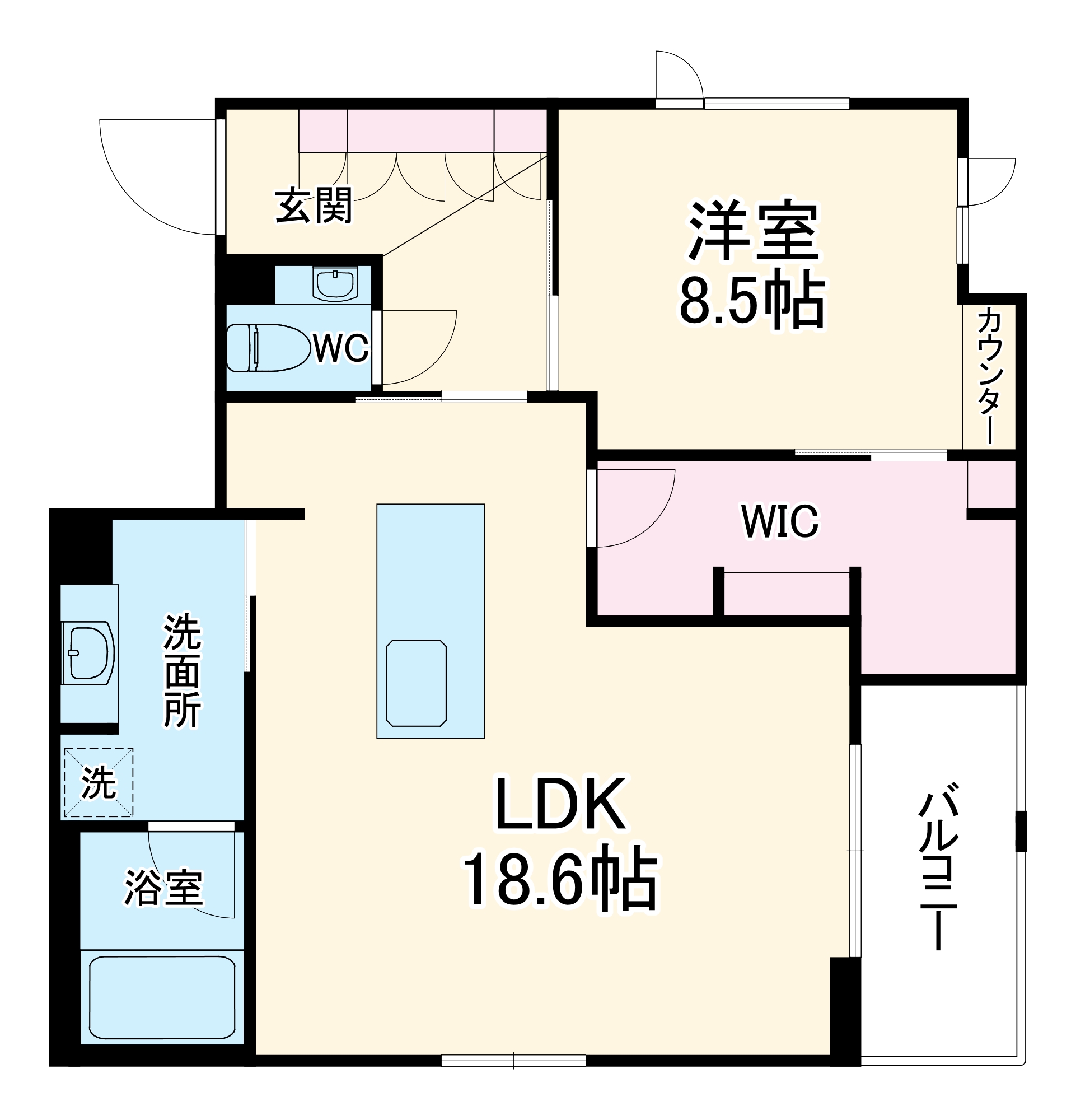 サンスベリア大和の間取り