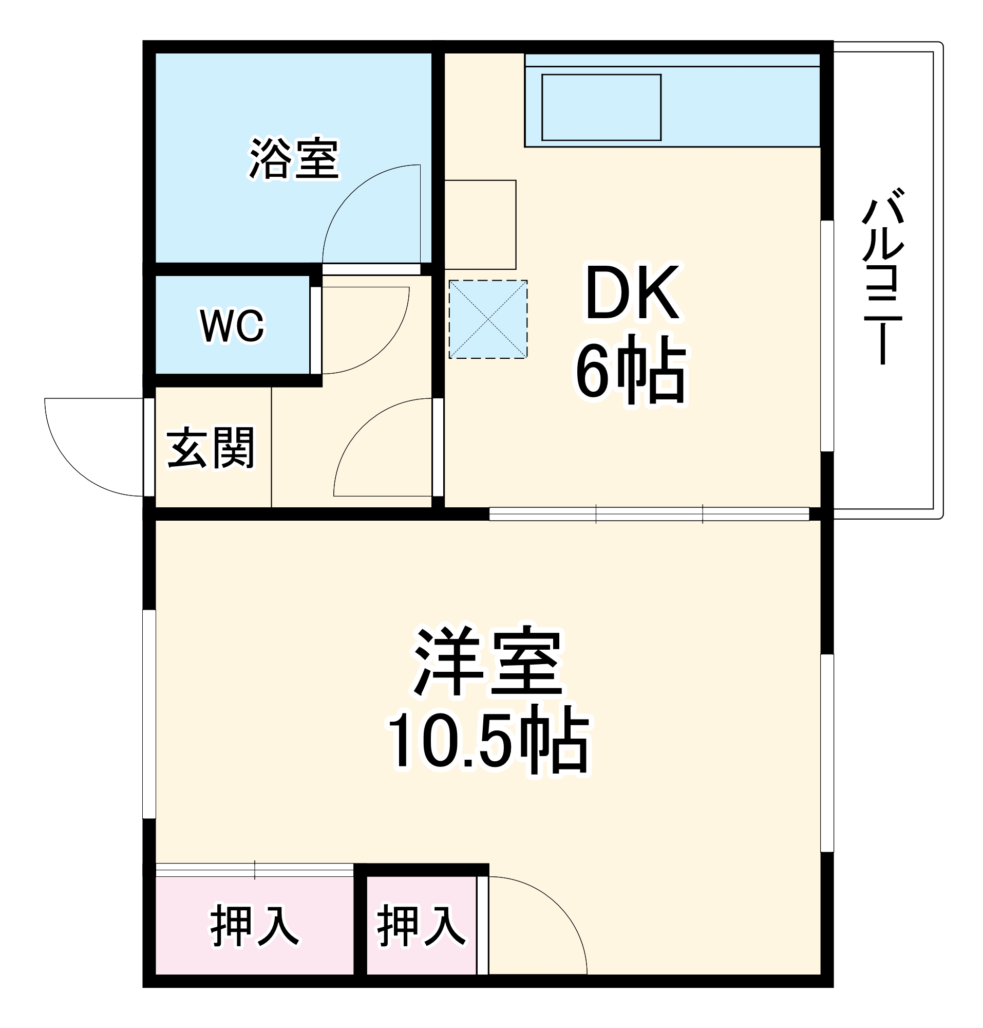 桜通コーポの間取り