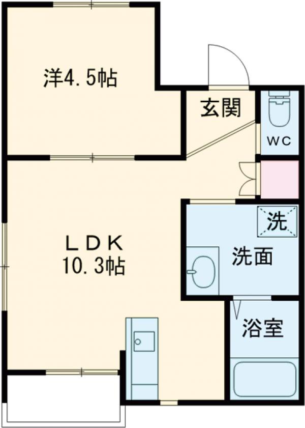 Girasole NAKAMACHIの間取り