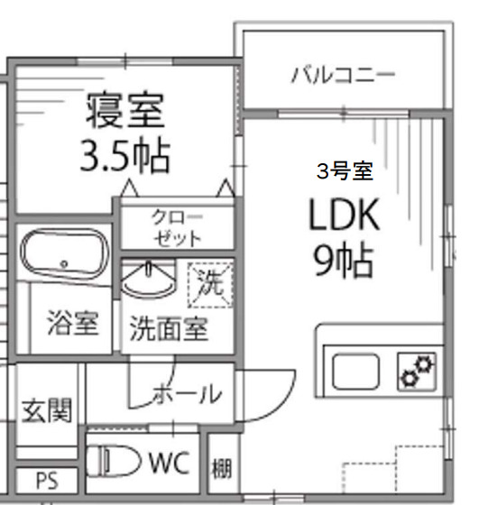 朝風のノーブルの間取り
