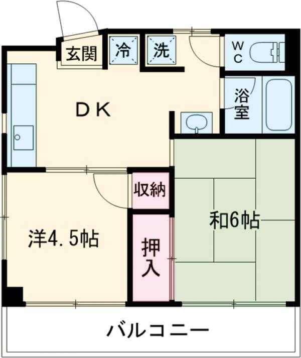 ホワイトパレスⅠの間取り