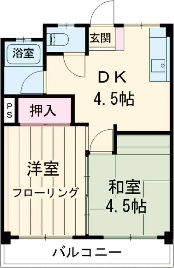 コーポサクライの間取り