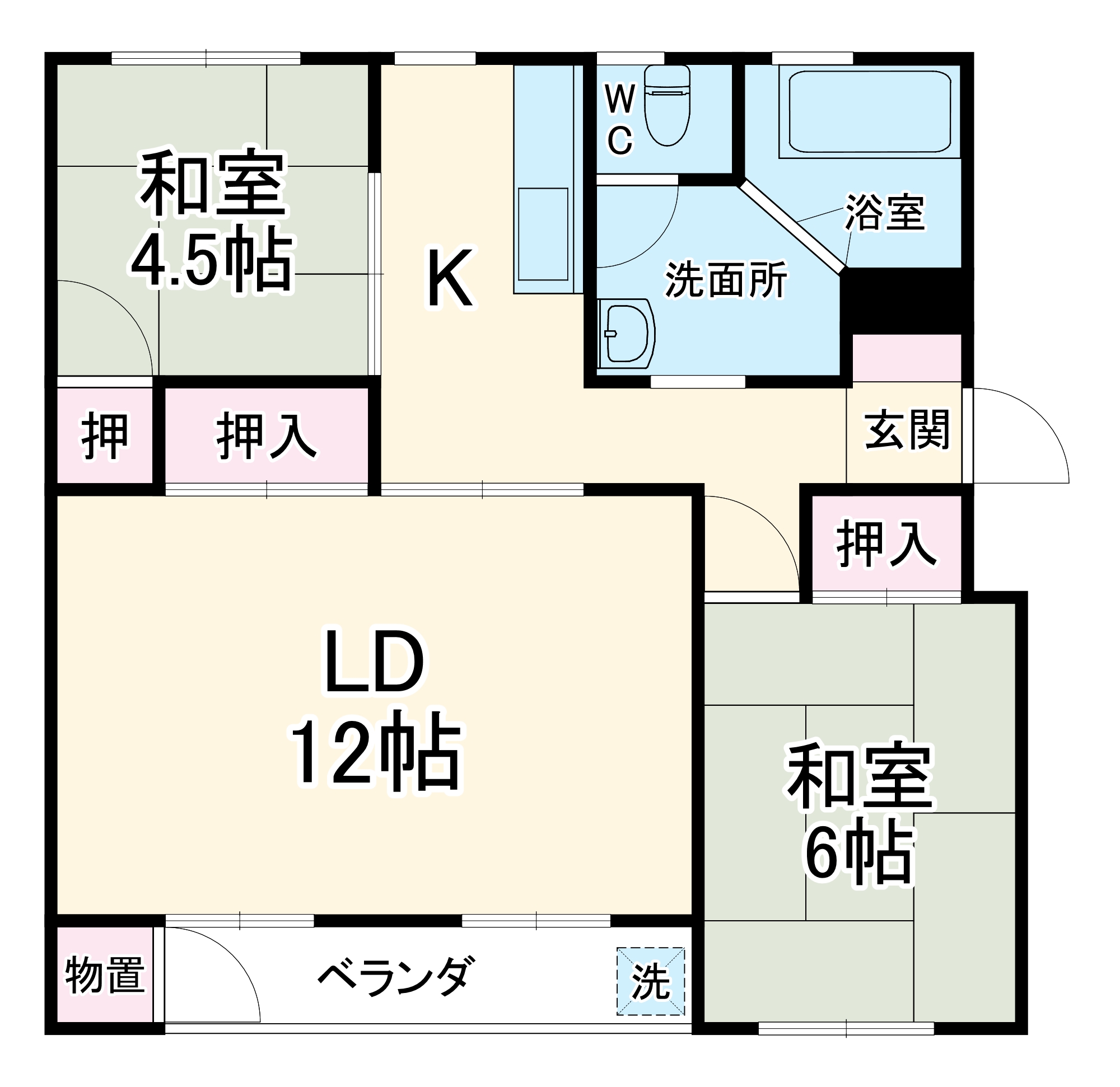 東芝杉田コーポの間取り