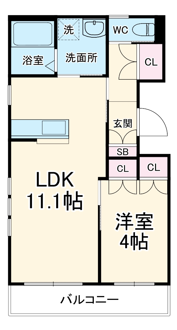 サンヴェルデ浦和Ⅱの間取り
