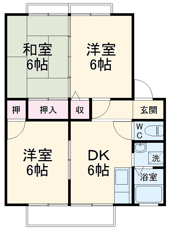 メゾンドール小木の間取り