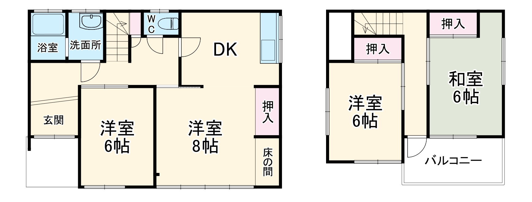 栗橋東戸建の間取り