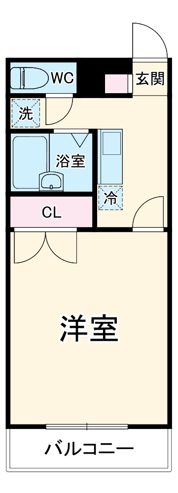 久里浜の完工年月(2008年11月)築の賃貸アパートの間取り