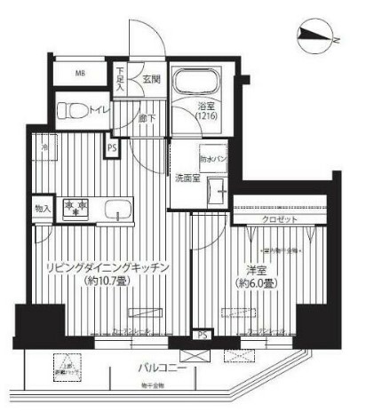 プレジールテアトル用賀の間取り