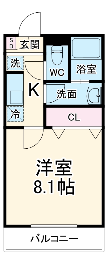 エフプレスト末広町の間取り