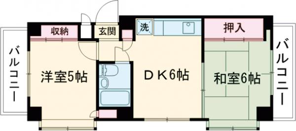 FAIR VIEW・203号室の間取り