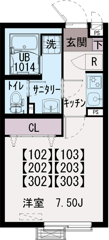 デア八王子の間取り