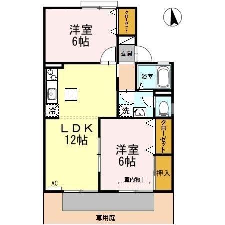 セジュール雅 B棟の間取り