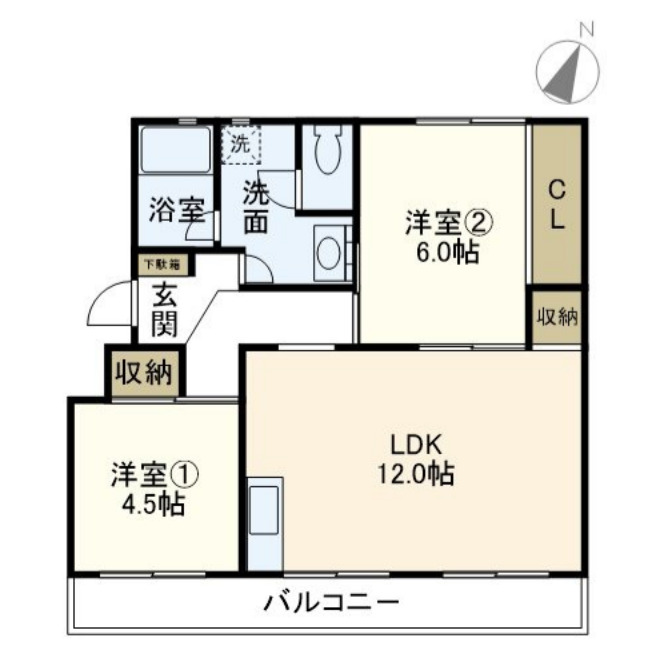 名瀬マンションの間取り