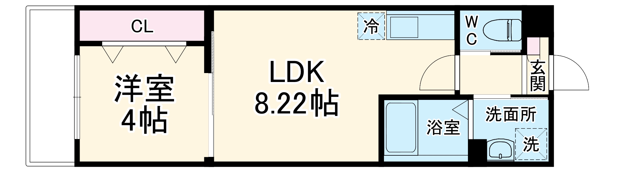 ルミエール B棟の間取り