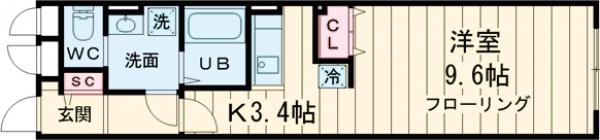 ESPERANZA SHINOZAKIの間取り