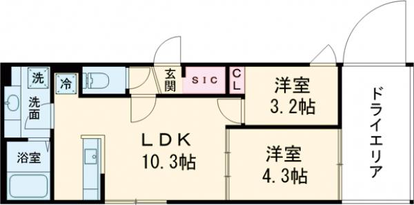 CASA PIAZZA 桜新町の間取り