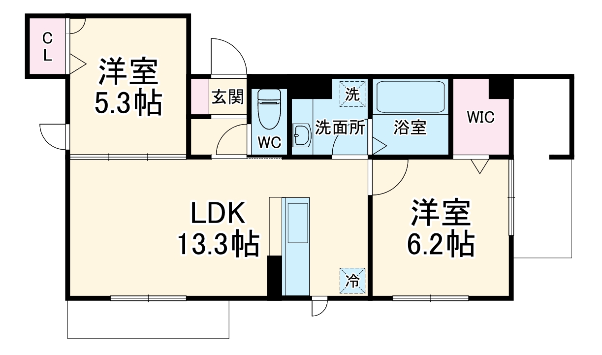 Maison de TSURUMI「珠」の間取り