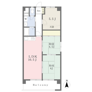 ニューコーポ植田Ⅰの間取り