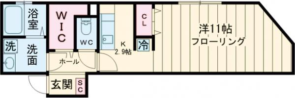 ESPERANZA SHINOZAKIの間取り