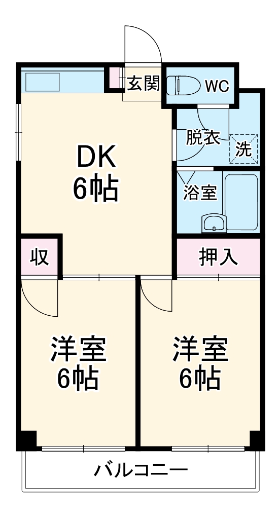 ハイツリバーサイドの間取り