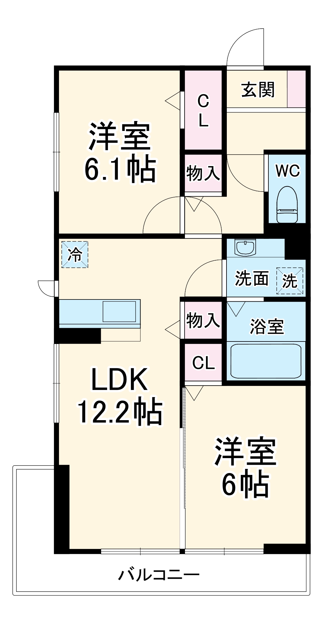 プレジール・ドゥ・ラ・ヴィの間取り