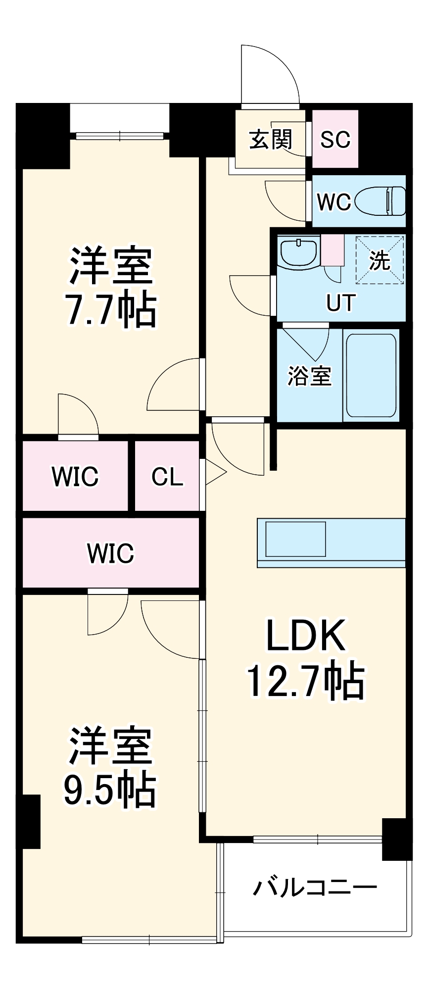 S-RESIDENCE神沢affordの間取り