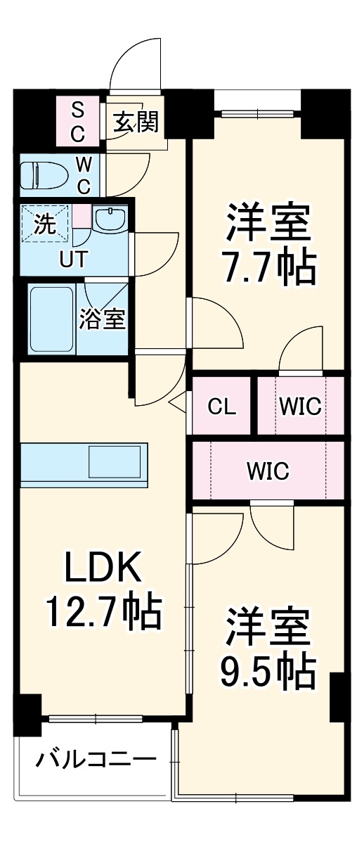 S-RESIDENCE神沢affordの間取り