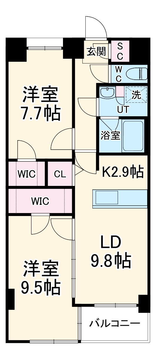 S-RESIDENCE神沢affordの間取り